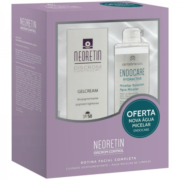 Neoretin Discrom Control GelCreme Despigmentante Spf 50 + OFERTA Endocare - Hydractive Água Micelar 
