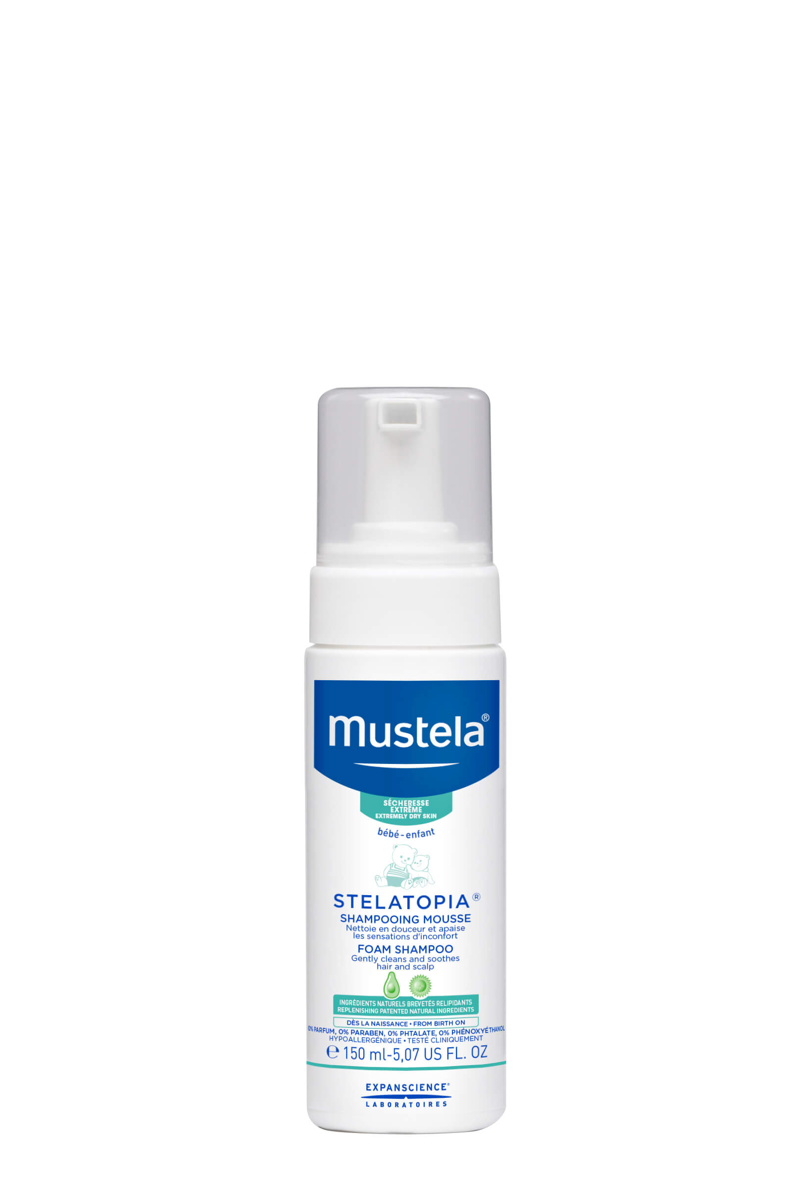 Mustela Stelatopia® Champô-Espuma