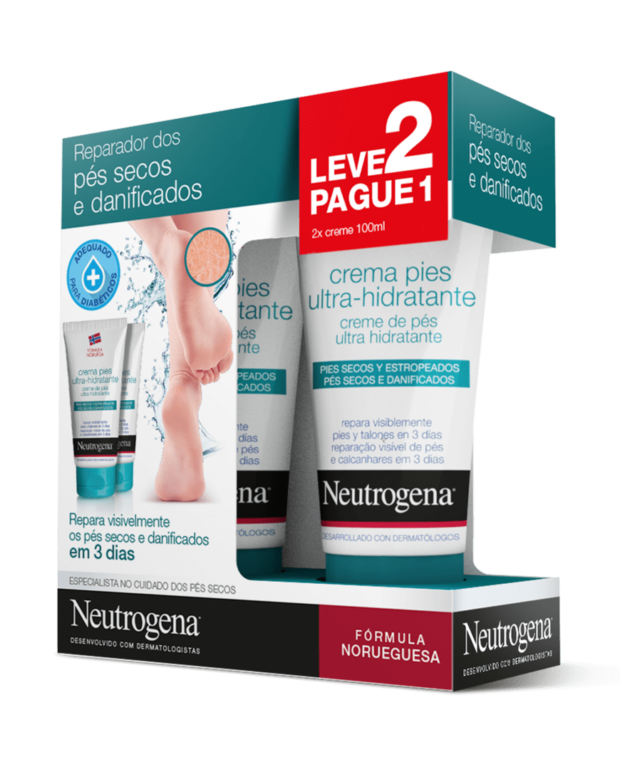 Neutrogena Duo Creme de Pés Ultra-Hidratante 2 x100 ml Oferta de 2ª Embalagem