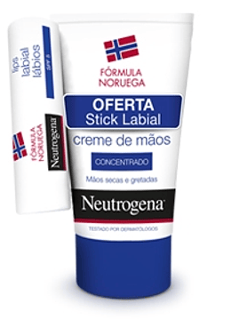 Neutrogena Creme Mãos Concentrado com Perfume 50 ml + Oferta Stick Labial 