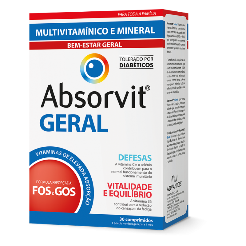 Absorvit GERAL Comprimidos  x30 Comprimidos
