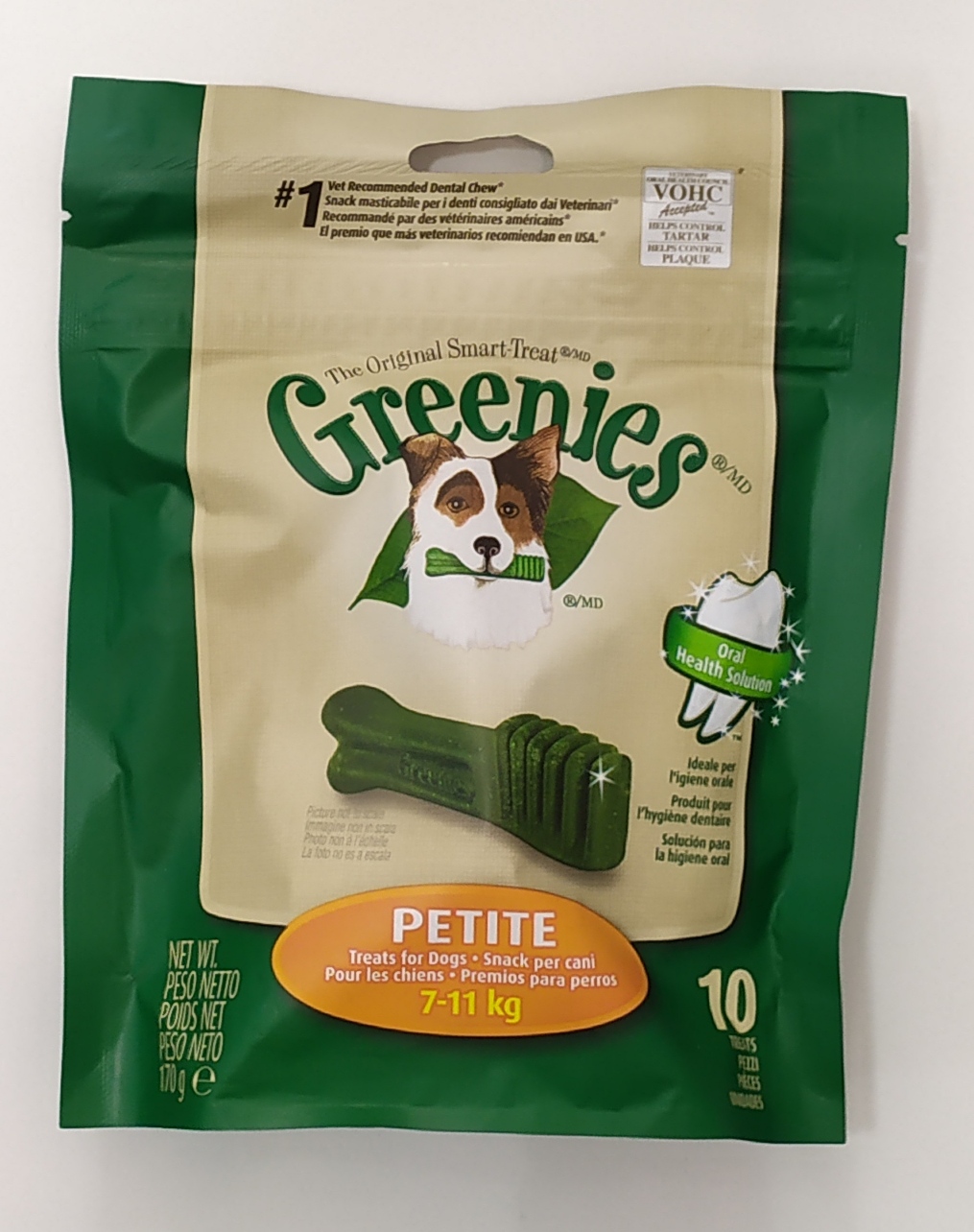 Greenies 10 Snacks Petite para Cães 7- 11 Kg