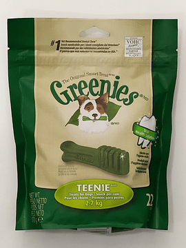 Greenies 22 Snacks Teenie para Cães  2-7 Kg