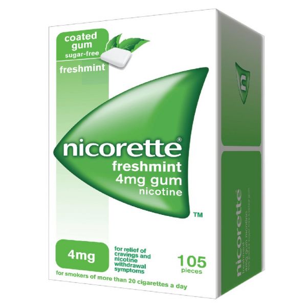 Nicorette Menta Fresca, 4 mg x 105 goma