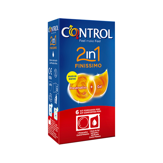 Control 2in1 Finissimo Kit Preservativo + Gel X6