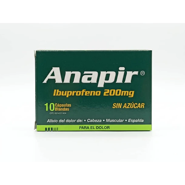 Anapir 200mg x 10cap blandas