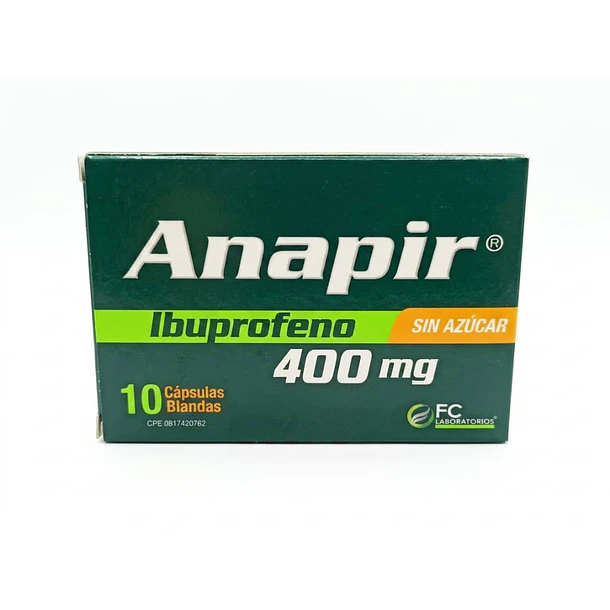Anapir 400mg x 10cap blandas