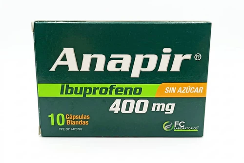 Anapir 400mg x 10cap blandas