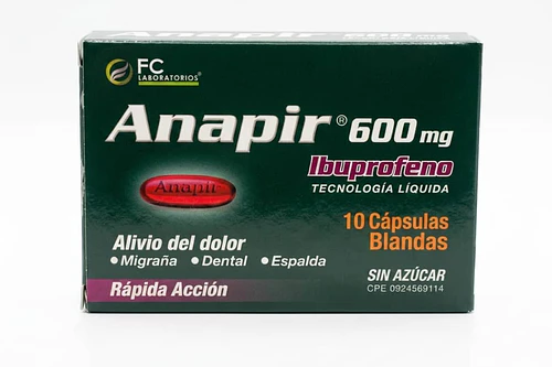 Anapir 600mg x 10cap blandas