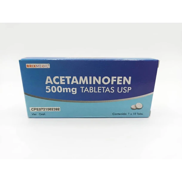 Acetaminofen 500mg x 10tab