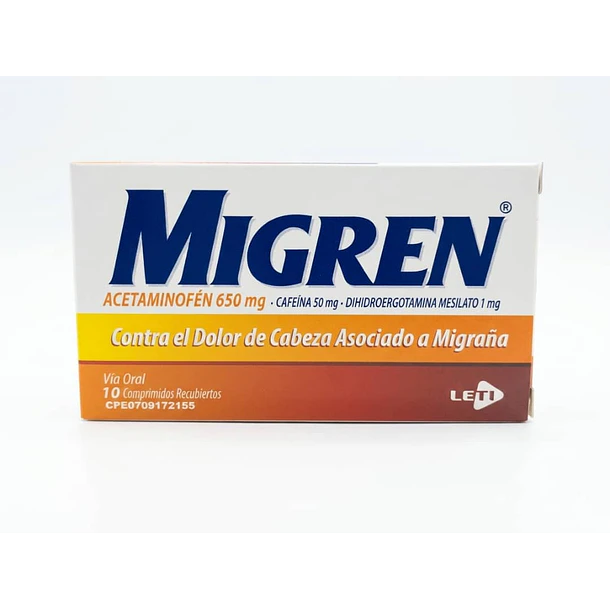 Migren 650mg-50mg-1mg x 10comp