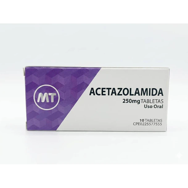 Acetazolamida 250mg x 10 tab