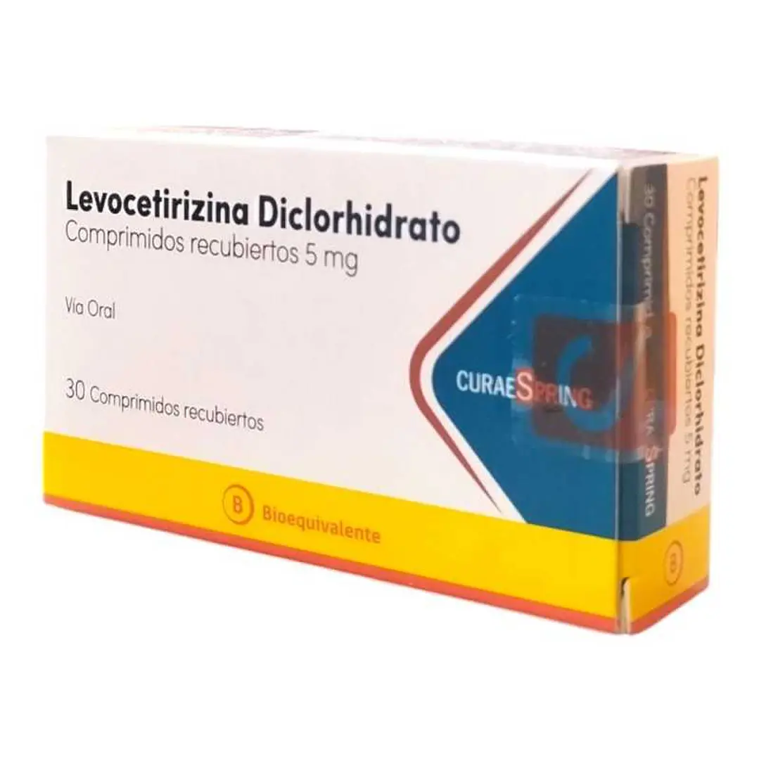 Levocetirizina Diclorhidrato 5 mg CuraeSpring x 30 comp 1