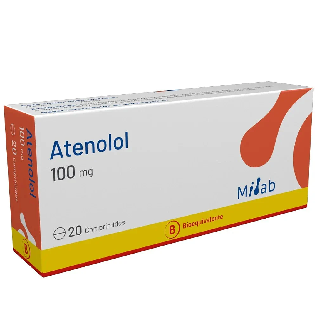 Atenolol 100 mg Mintlab x 20 comprimidos 1