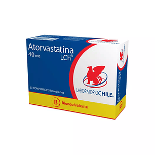 Atorvastatina 40 mg Lab Chile x 30 comprimidos recubiertos