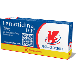 Famotidina 20 mg Lab Chile x 20 comprimidos recubiertos