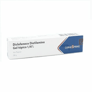 Diclofenaco Dietilamina Gel Tópico 1.16% CuraeSpring 30 g