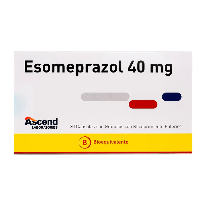 Esomeprazol 40 mg Ascend x 30 cápsulas con gránulos con recubrimiento entérico 1