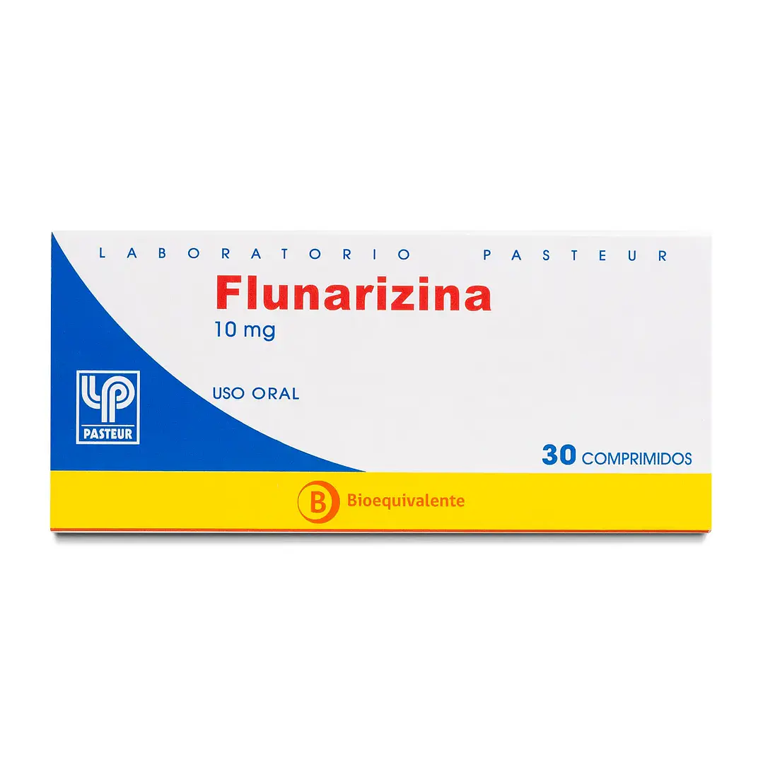 Flunarizina 10 mg Pasteur x 30 comprimidos 1
