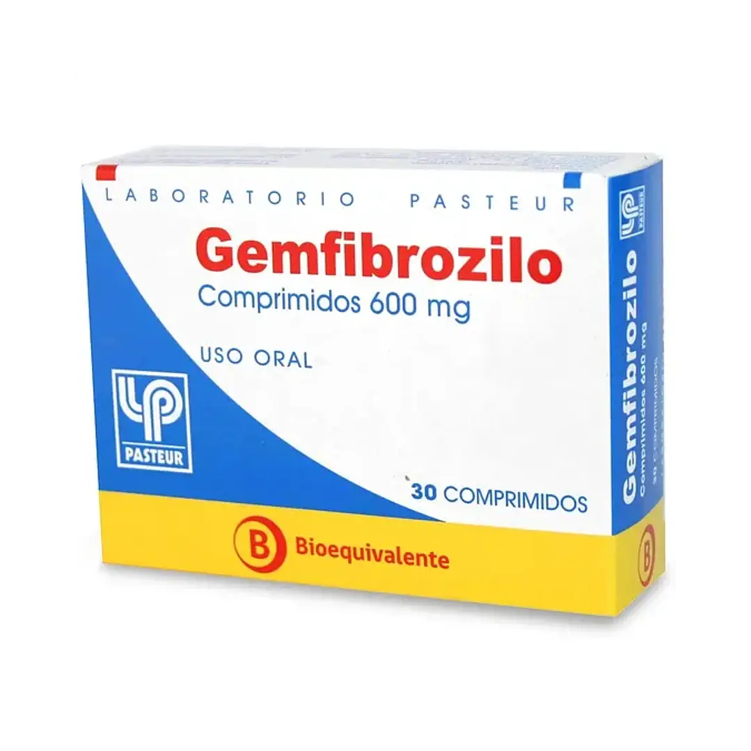 Gemfibrozilo 600 mg x 30 comprimidos Pasteur 1