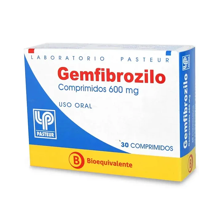 Gemfibrozilo 600 mg x 30 comprimidos Pasteur 1
