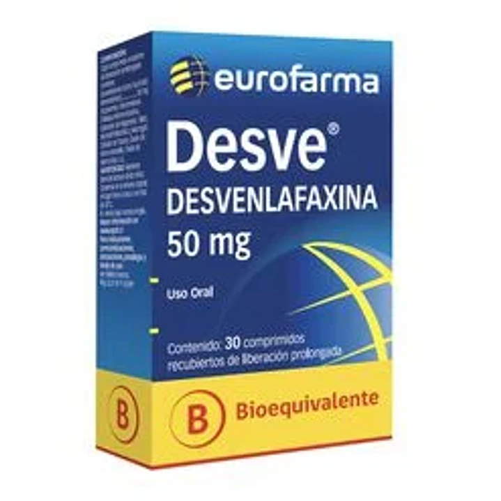 Desvenlafaxina 50 mg x 30 comprimidos recubiertos LP 1