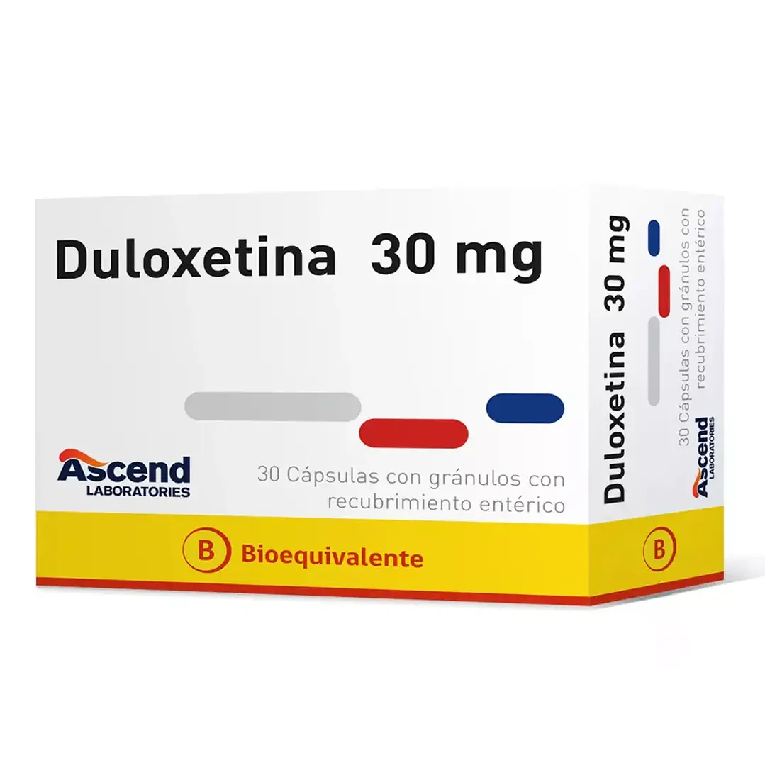 Duloxetina 30 mg x 30 cápsulas con gránulos de recubrimiento entérico 1