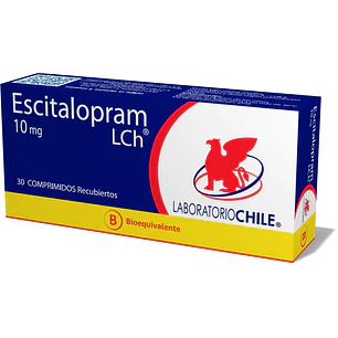 Escitalopram 10 mg Lab Chile x 30 comprimidos recubiertos