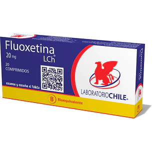 Fluoxetina 20 mg Lab Chile x 20 comprimidos