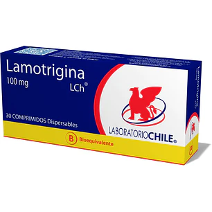 Lamotrigina 100 mg x 30 comprimidos dispersables Lab Chile