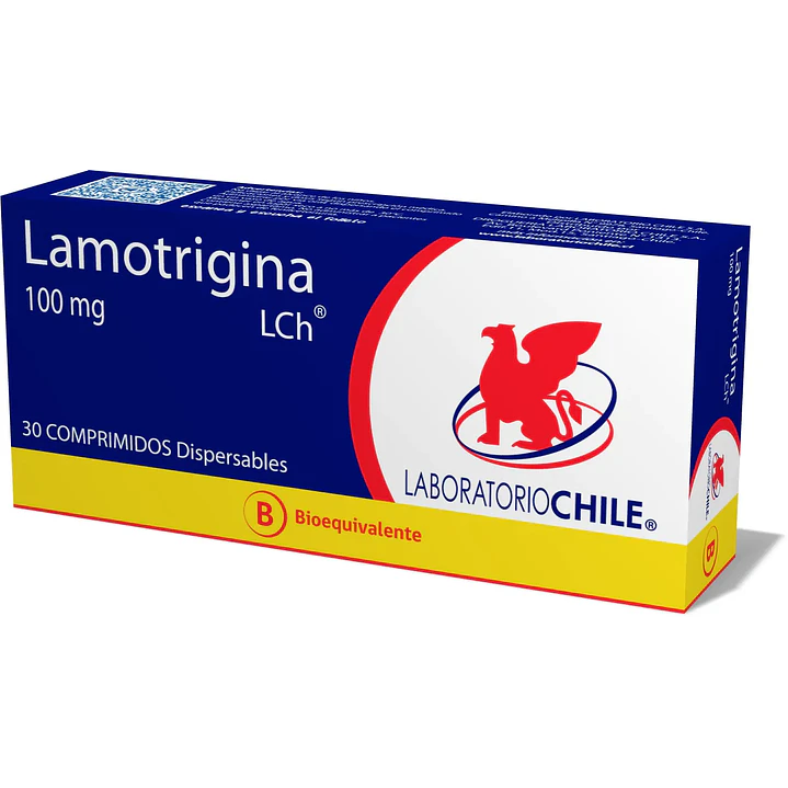 Lamotrigina 100 mg x 30 comprimidos dispersables Lab Chile 1