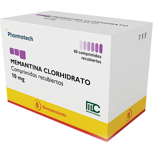 Memantina Clorhidrato 10 mg x 60 comprimidos recubiertos