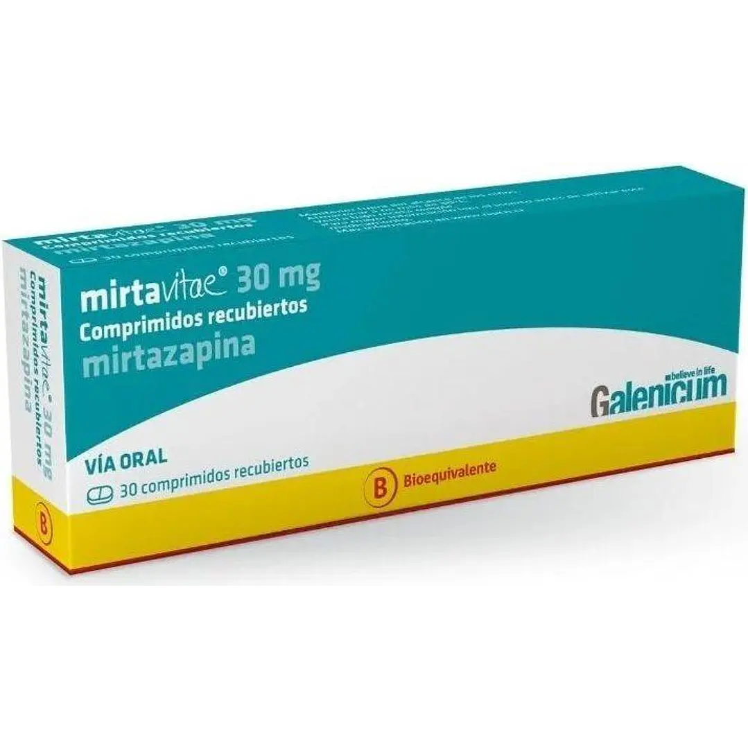 Mirtavitae 30 mg x 30 comprimidos recubiertos 1