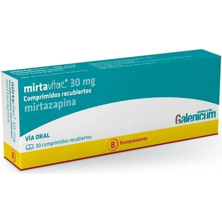 Mirtavitae 30 mg x 30 comprimidos recubiertos 1