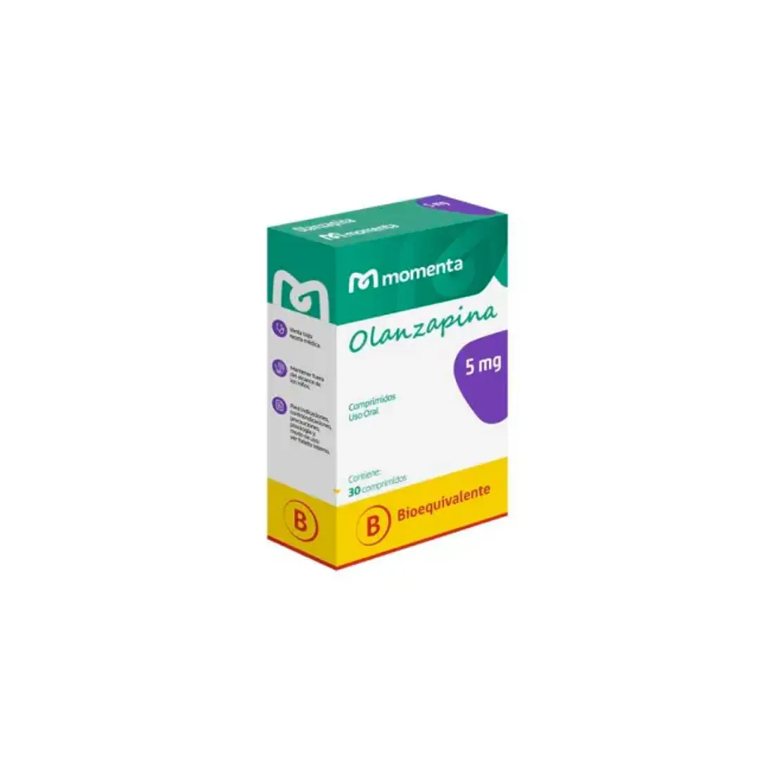 Olanzapina 5 mg x 30 comprimidos  1
