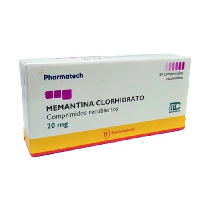 Memantina Clorhidrato 20 mg x 30 comprimidos recubiertos 1