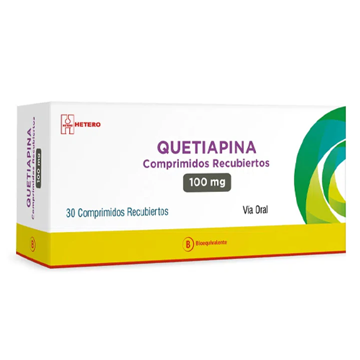 Quetiapina 100 mg Seven Pharma x 30 comprimidos recubiertos 1