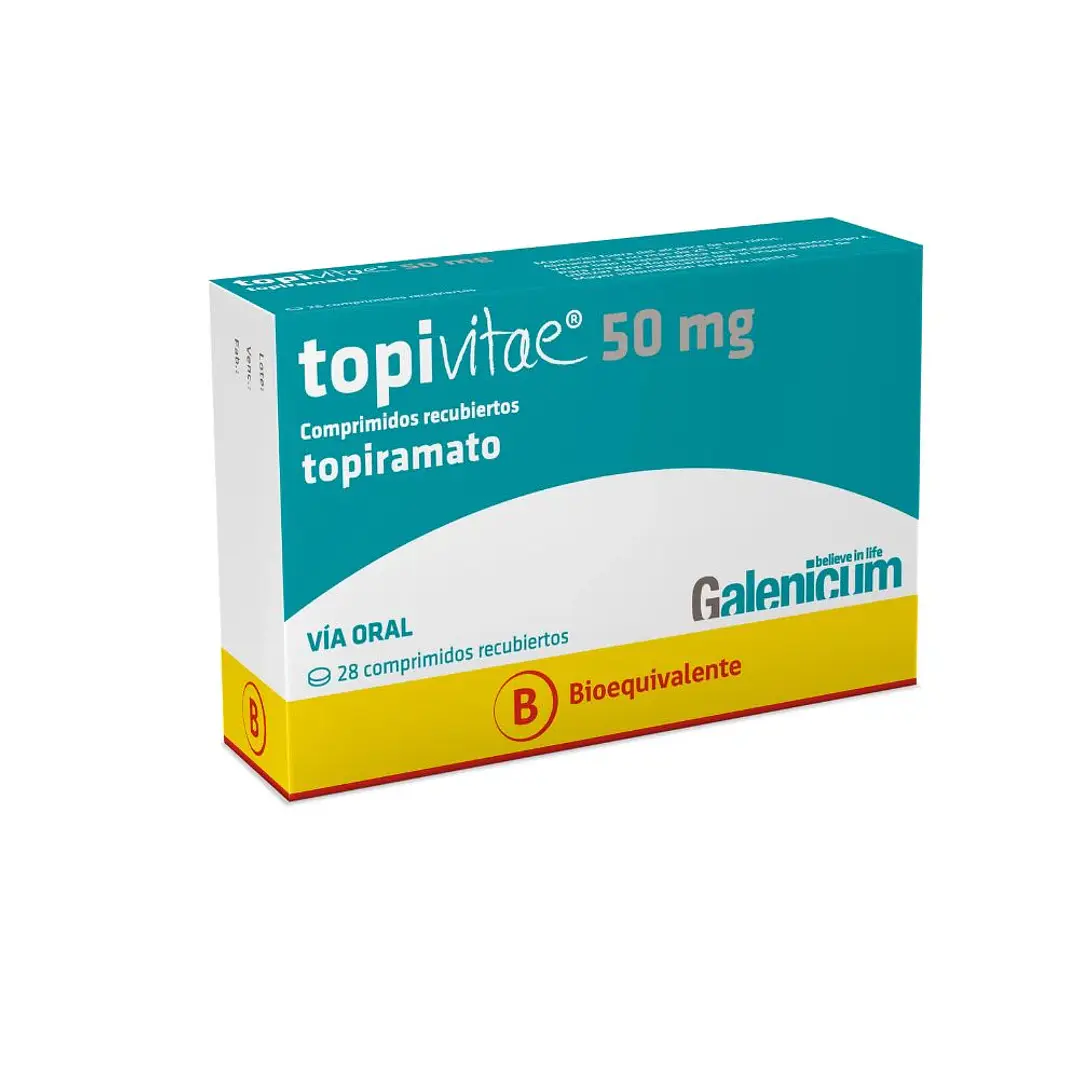 Topivitae 50 mg Topiramato x 28 comprimidos recubiertos 1