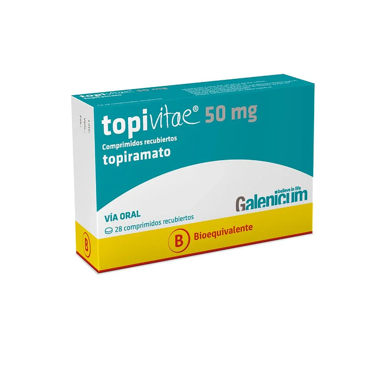 Topivitae 50 mg Topiramato x 28 comprimidos recubiertos 1