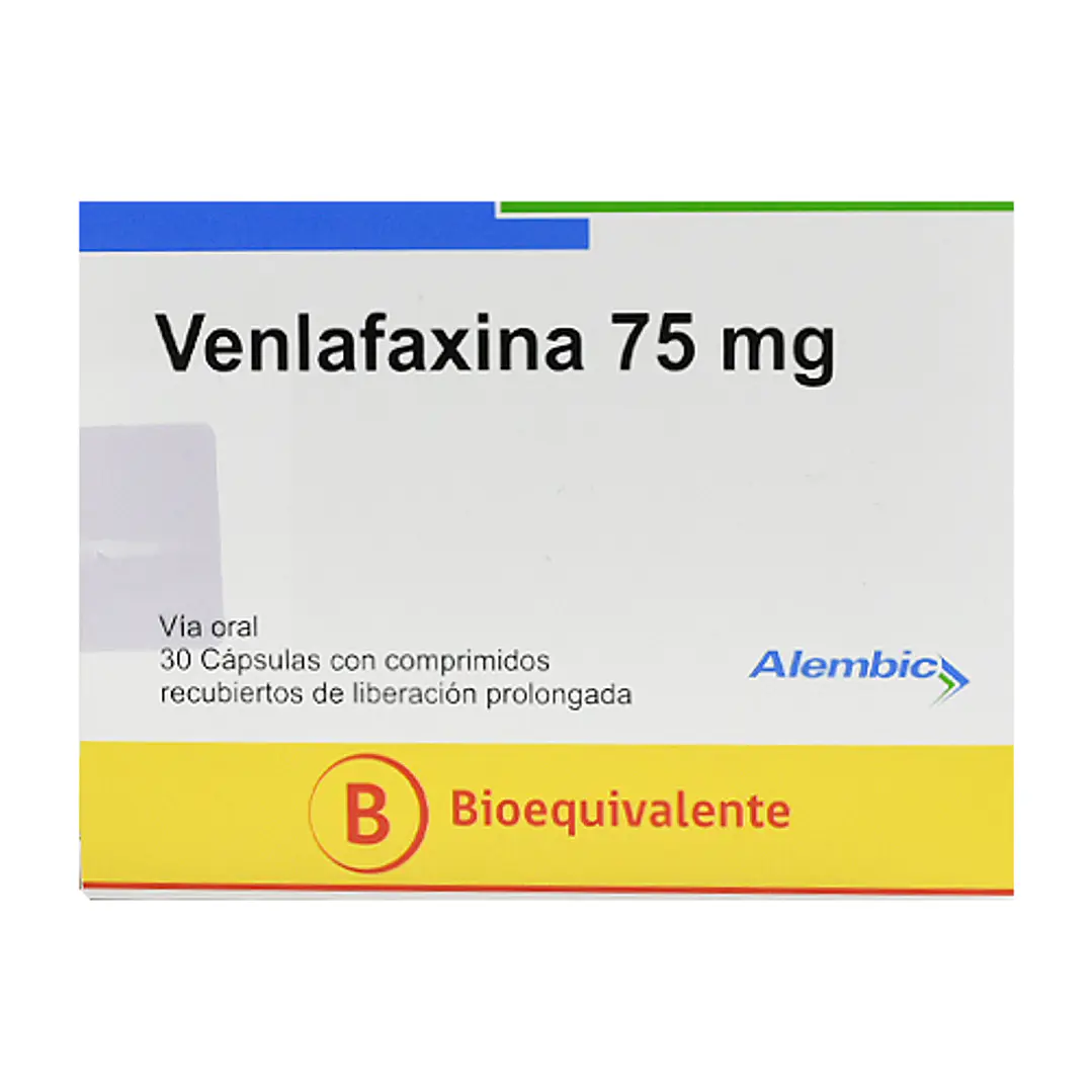 Venlafaxina 75 mg x 30 cápsulas con comprimidos recubiertos LP 1