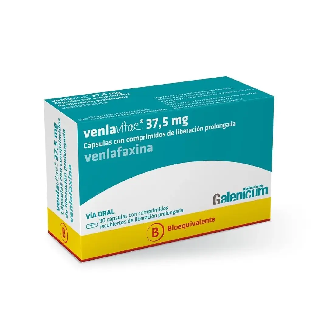 Venlavitae 37,5 mg x 30 cápsulas con comprimidos recubiertos LP 1