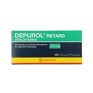 Depurol Retard 37.5 mg Venlafaxina x 30 cápsulas con gránulos recubiertos LP