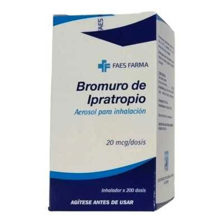 Bromuro de Ipratropio 20 mcg/dosis inhalador x 200 dosis  1