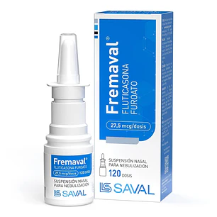 Fremaval Fluticasona Furoato 27.5 mcg/dosis Suspensión Nasal para nebulización x 120 dosis