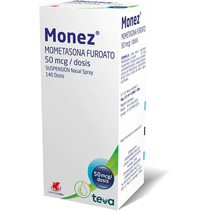 Monez Mometasona Furoato 50 mcg/dosis Suspensión Nasal Spray x 140 dosis