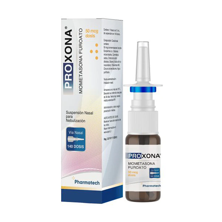 Proxona Mometasona Furoato 50 mcg/dosis Suspensión Nasal para Nebulización x 140 dosis 1