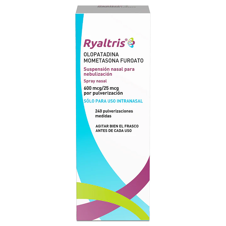 Ryaltris 600 mcg Olopatadina/25 mcg Mometasona Furoato por pulverización x 240 pulverizaciones medidas 1