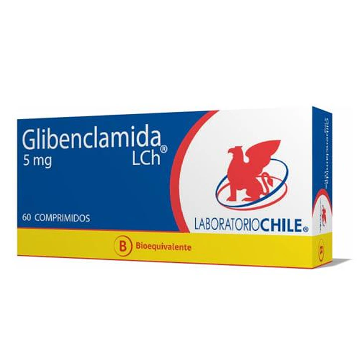 Glibenclamida 5 mg Lab Chile x 60 comprimidos 1