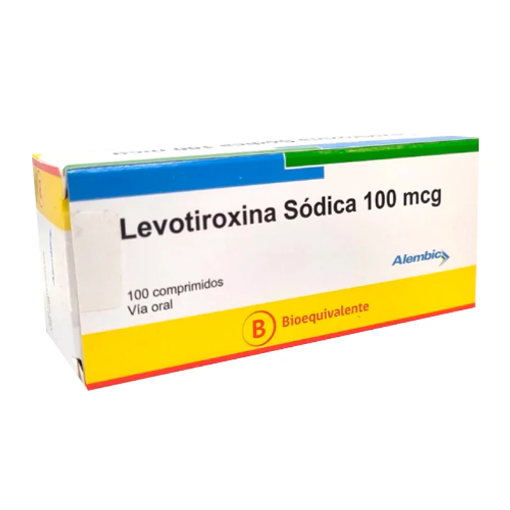 Levotiroxina Sódica 100 mcg x 100 comprimidos 1