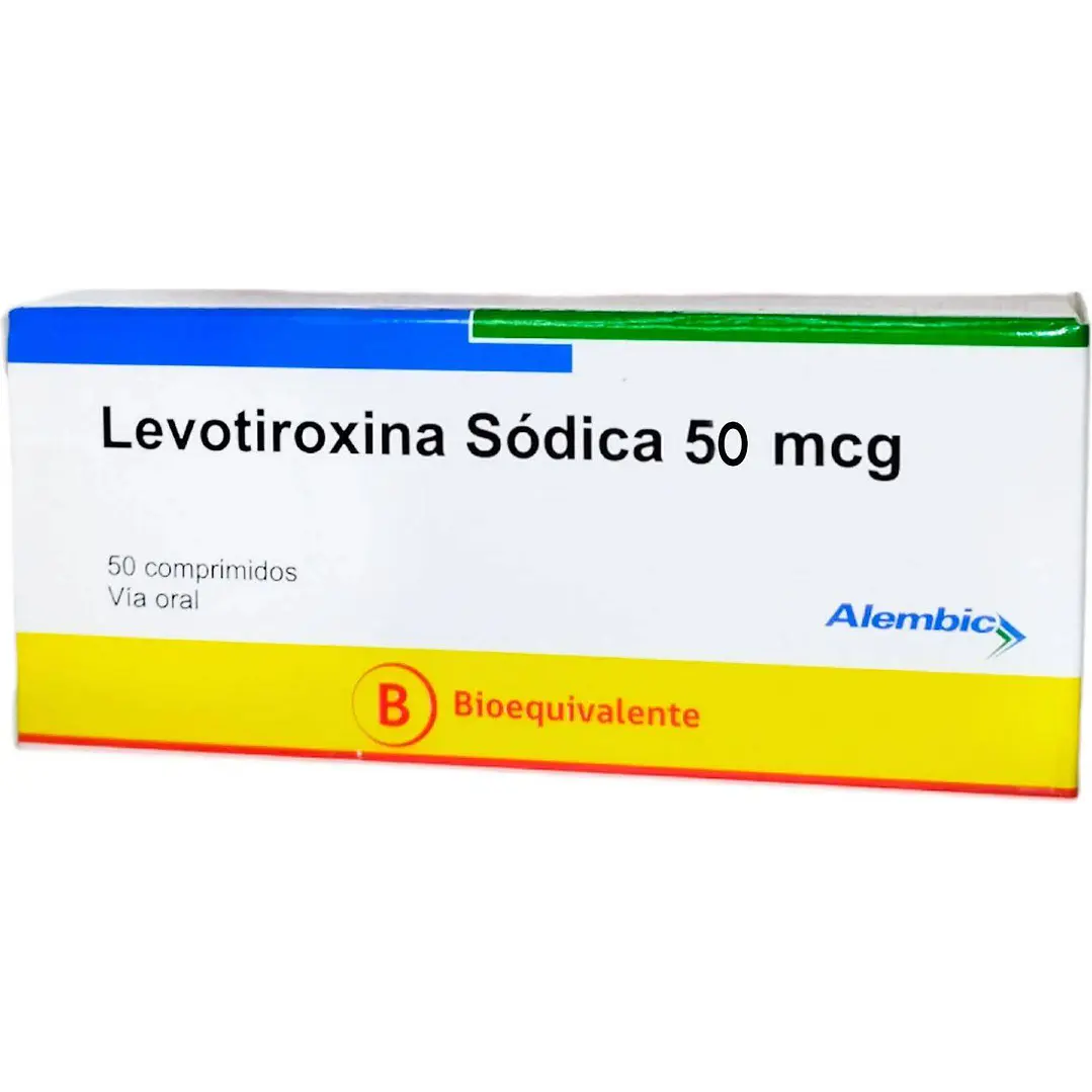 Levotiroxina Sódica 50 mcg x 50 comprimidos 1